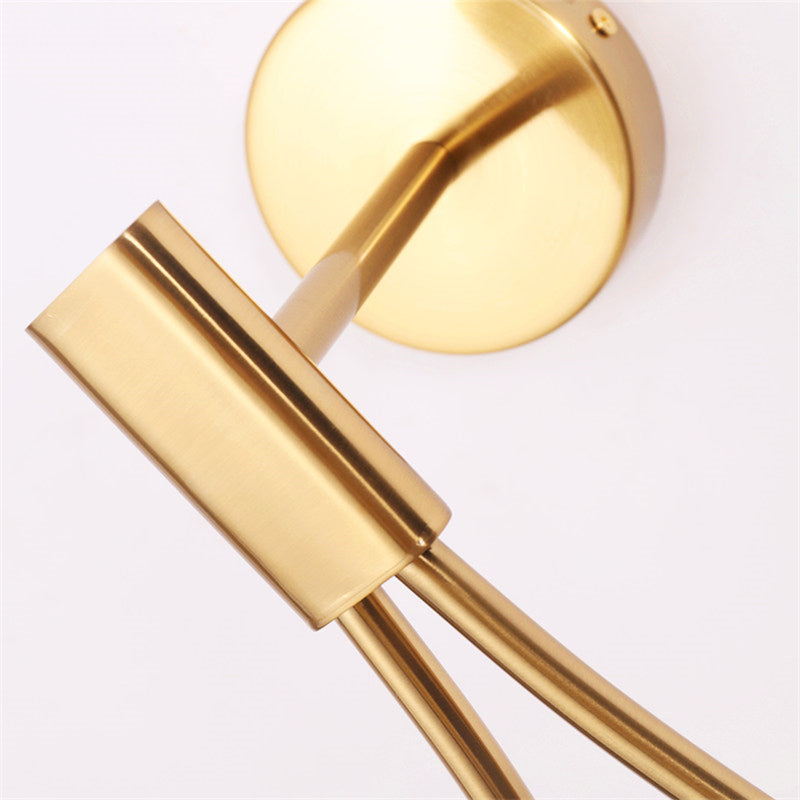 nordic golden wall lamp, view 5 - MRSLM