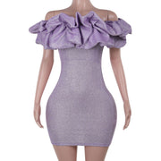 Off-shoulder tube top dress, view 6 - MRSLM