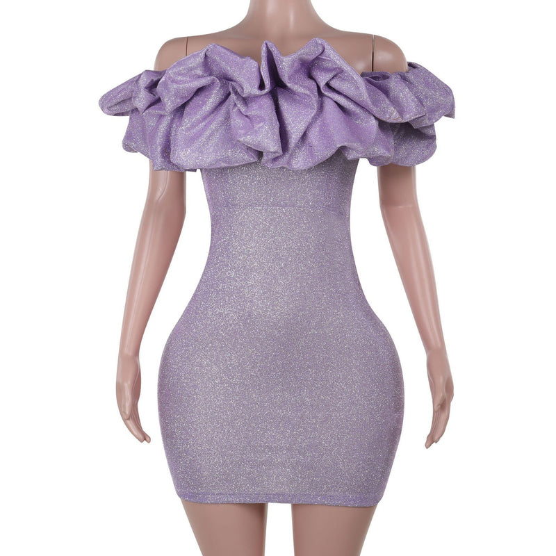 Off-shoulder tube top dress, view 6 - MRSLM