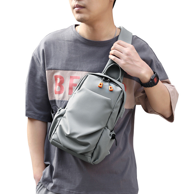 Men's Chest Men's Shoulder Bag Solid Color Messenger