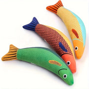 crinkle mackerel cat toy with catnip, view 14 - MRSLM