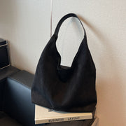 Women's suede-look slouchy shoulder bag, view 2 - MRSLM