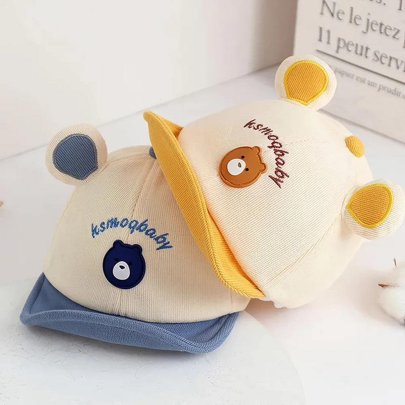 cute bear-ear baby hat, view 8 - MRSLM