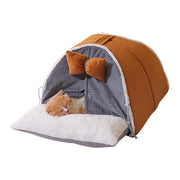 cozy plush cat bed, view 2 - MRSLM