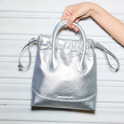 silver crossbody evening bag - MRSLM
