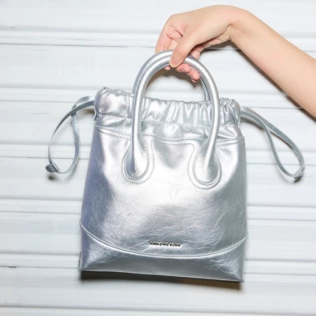 silver crossbody evening bag - MRSLM