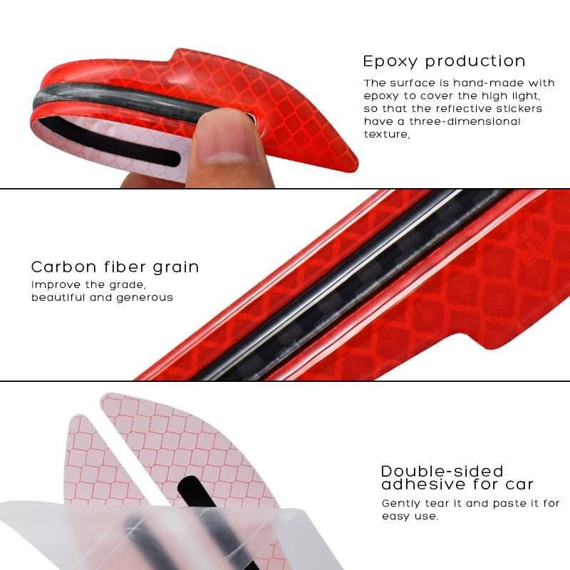Reflective car bumper and door safety strips, view 8 - MRSLM