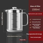 glass oil strainer pot, view 7 - MRSLM