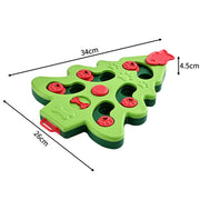 interactive christmas tree dog puzzle toy, view 3 - MRSLM