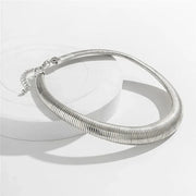 spiral chunky choker necklace, view 5 - MRSLM
