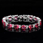 oval zirconia bracelet, view 4 - MRSLM