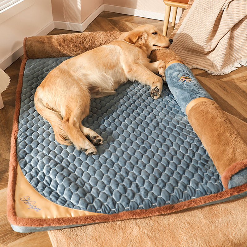 luxury pet sofa bed with pillow, view 4 - MRSLM