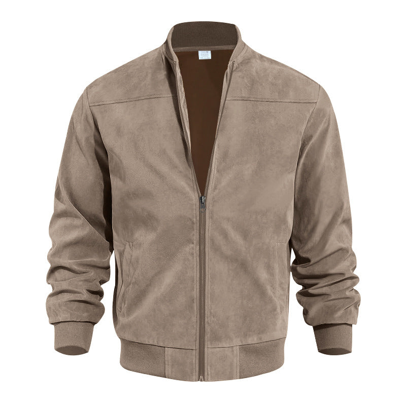 stylish vintage slim men's jacket, view 2 - MRSLM