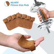 Anti-skid cowhide gym gloves, view 6 - MRSLM