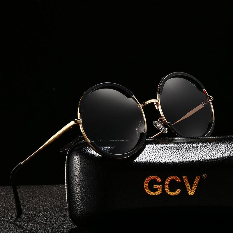 Stylish Round Frame Polarized Sunglasses