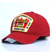 casual embroidered washed cotton hat, view 2 - MRSLM