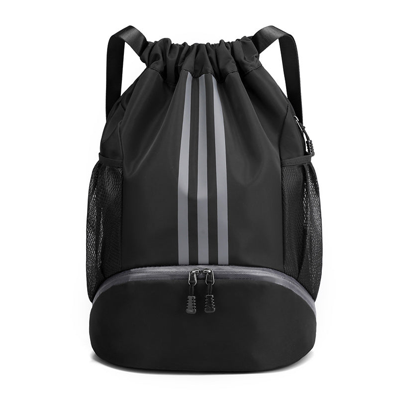 fashionable drawstring travel backpack, view 5 - MRSLM