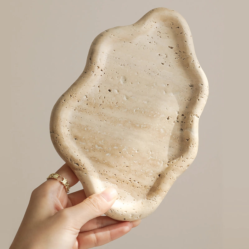travertine stone jewelry display, view 5 - MRSLM