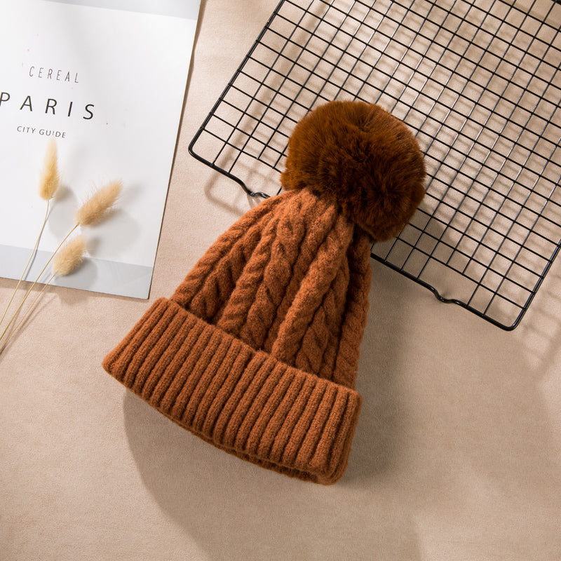 women's winter knitted hat, view 6 - MRSLM