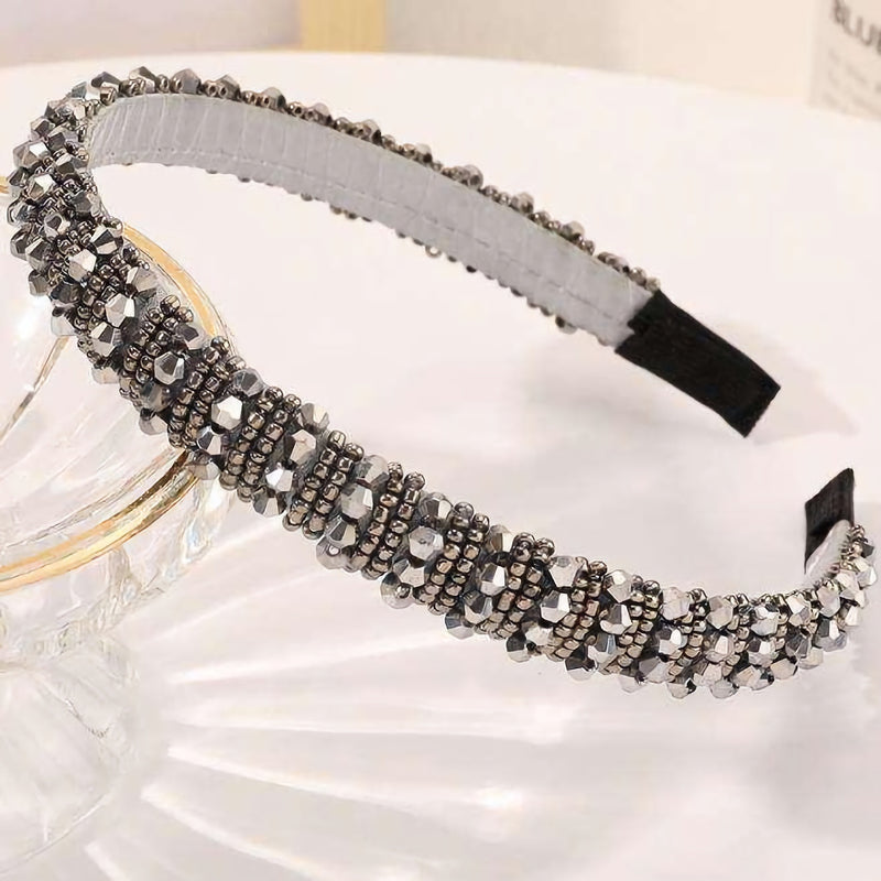 rhinestone crystal headband, view 6 - MRSLM