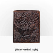 embossed leather wallet, view 14 - MRSLM