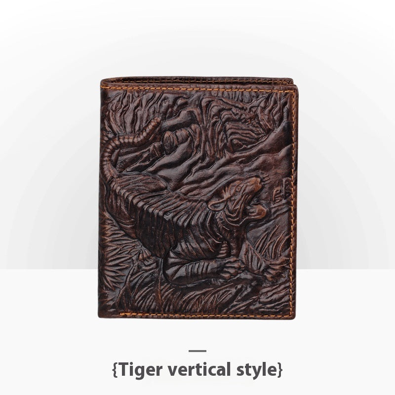 embossed leather wallet, view 14 - MRSLM