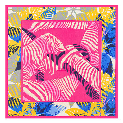 spring leaves silk blend scarf, view 2 - MRSLM