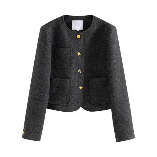 Women's woolen coat and skirt set, view 2 - MRSLM