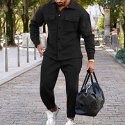 men's slim fit coat and pants set, view 7 - MRSLM