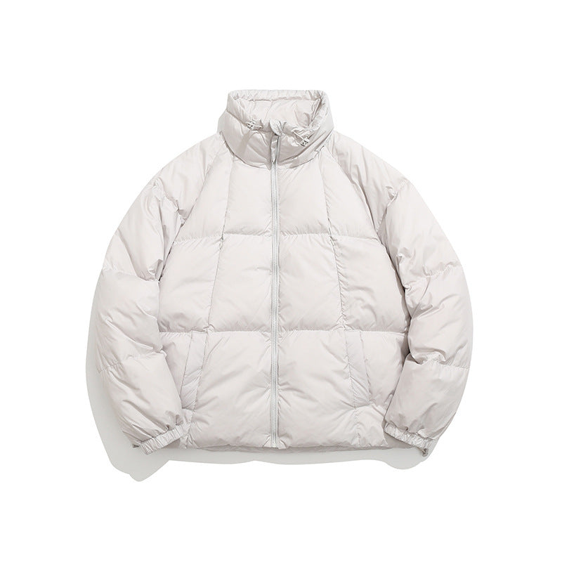unisex stand-up collar down jacket, view 5 - MRSLM