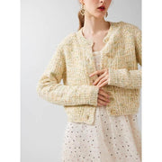 geometric short cardigan, view 6 - MRSLM