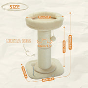 flower cat scratching post, view 2 - MRSLM