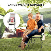 folding camping chair with headrest, view 7 - MRSLM