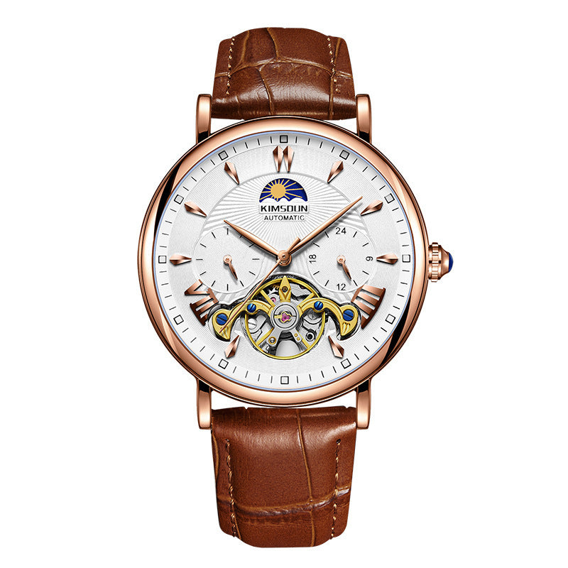 Sun moon star men's automatic watch, view 5 - MRSLM