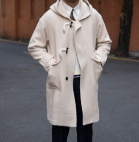 Wool blend hooded coat, view 7 - MRSLM
