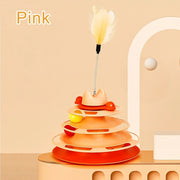 cat turntable ball toy, view 2 - MRSLM