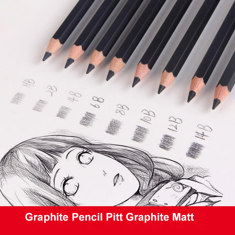 8-piece graphite pencil set, view 6 - MRSLM