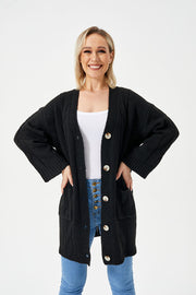 women's warm long cardigan sweater, view 10 - MRSLM