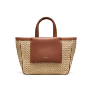 woven beach tote, view 6 - MRSLM