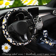 daisy flower steering wheel cover, view 3 - MRSLM