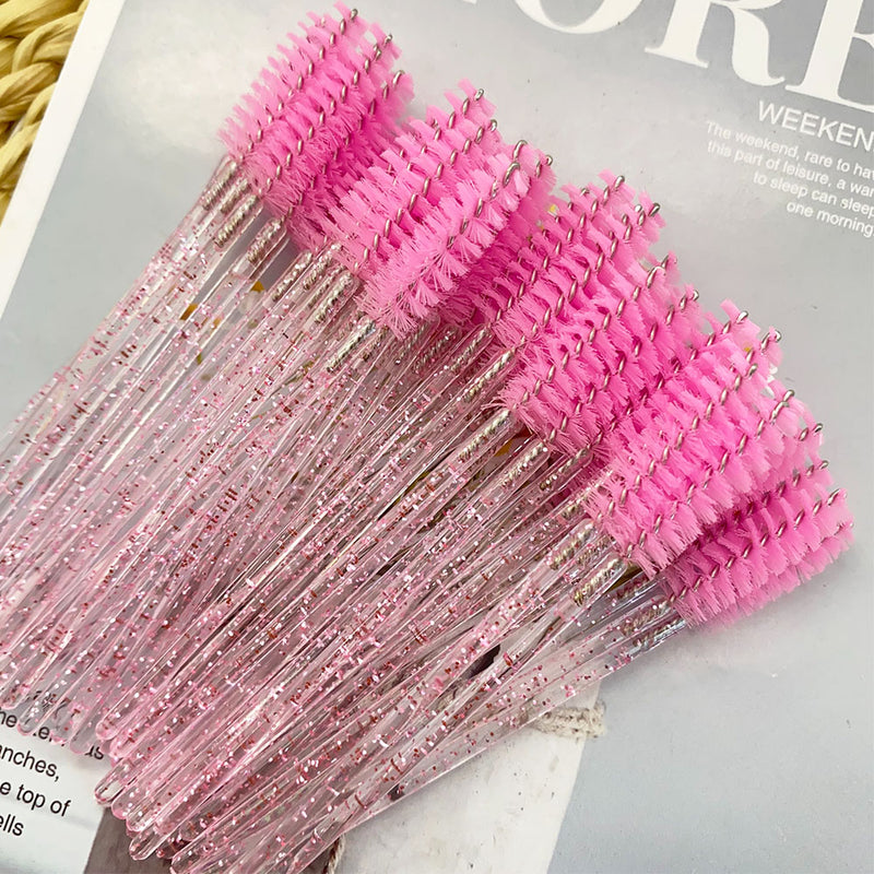 Disposable crystal eyelash brushes, view 2 - MRSLM
