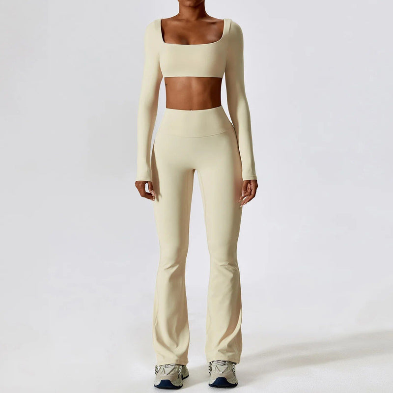 Seamless yoga sportswear set, view 8 - MRSLM