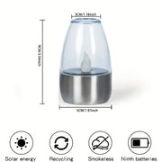 solar led candle lantern, view 6 - MRSLM