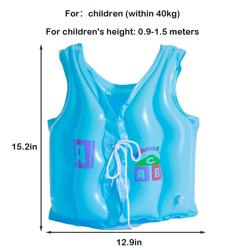 kid's inflatable swim vest, view 2 - MRSLM