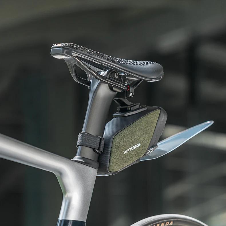 Compact waterproof bicycle saddle bag, view 7 - MRSLM