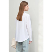 floral stand collar loose blouse, view 8 - MRSLM