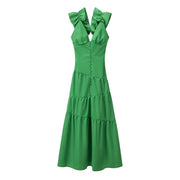 women's retro flower dress, view 7 - MRSLM
