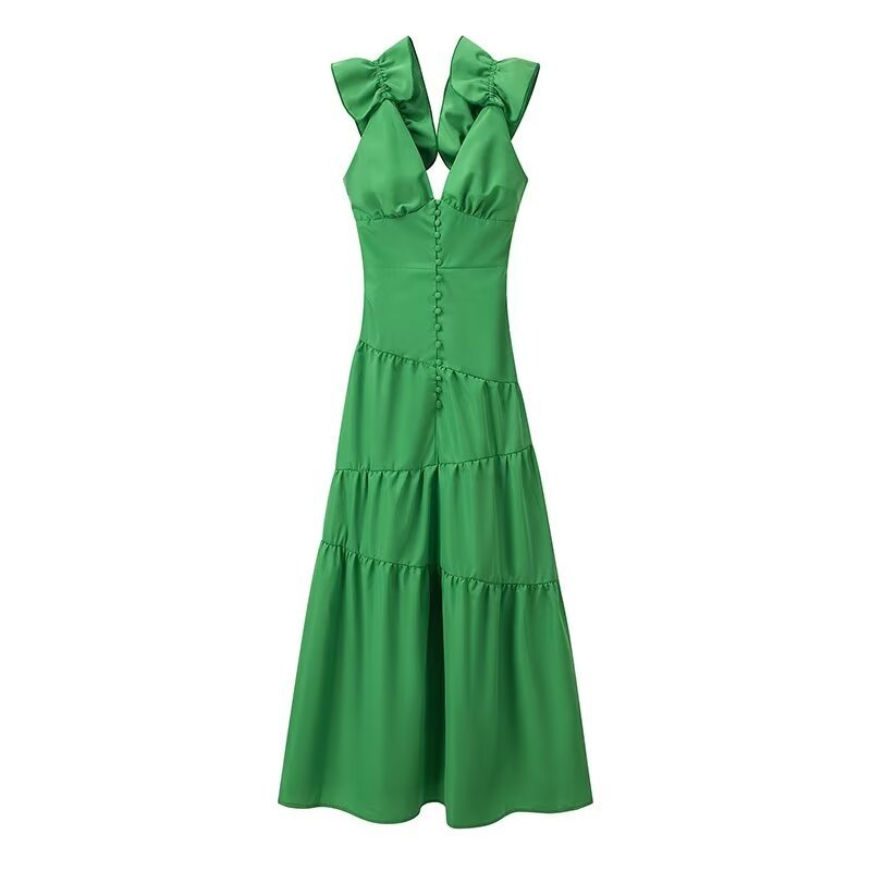 women's retro flower dress, view 7 - MRSLM