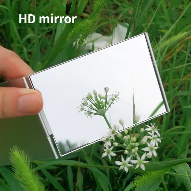 aluminum folding pocket mirror, view 8 - MRSLM