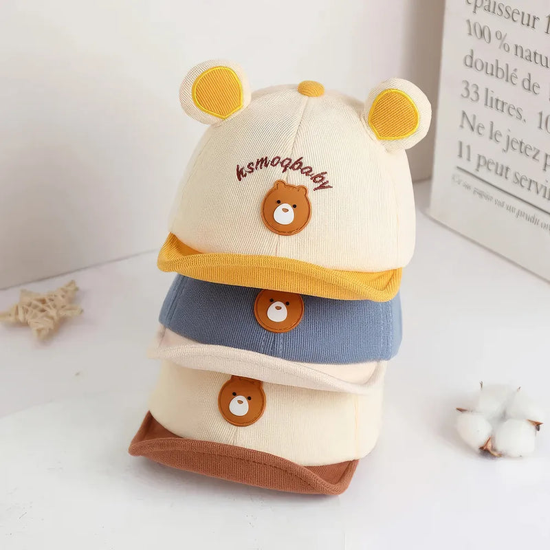 cute bear-ear baby hat, view 10 - MRSLM